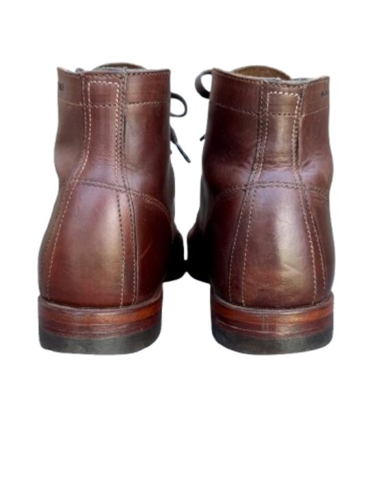 Wolverine 1000 Mile Plain-Toe Original Boots Mens Sz 10.5D Brown Leather main image 16